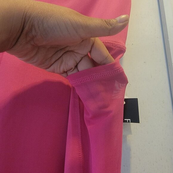 ⭐Women Sport Legging High Waist Sz M Shaping Soft & Comfy PINK 2 POCKETS Gym New - Picture 5 of 6